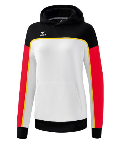 Erima Kapuzenpullover Hoodie Change (Baumwollmix) weiss/schwarz Damen