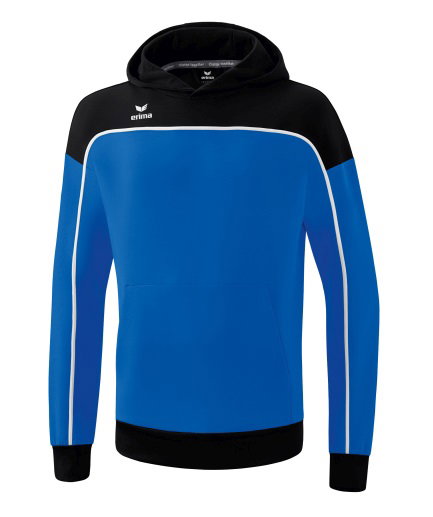 Erima Bluza z kapturem Hoodie Change (mieszanka bawełny) niebiesko-czarna dla chłopców