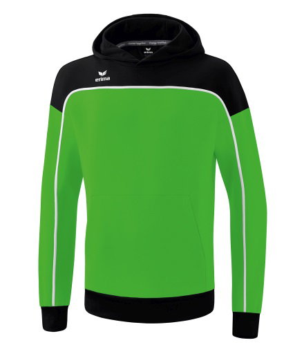 Erima Kapuzenpullover Hoodie Change (Baumwollmix) grün/schwarz Jungen