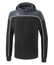 Erima Hoodie Change Hooded Sweatshirt (Cotton Blend) Black/Grey Boys