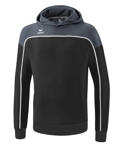 Erima Kapuzenpullover Hoodie Change (Baumwollmix) schwarz/grau Jungen