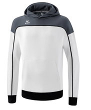 Erima Hoodie Change Hooded Sweatshirt (Cotton Blend) White/Grey/Black Boys