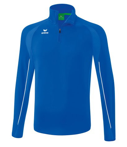 Erima Sport-Langarmshirt Liga Star Trainingstop (strapazierfähig Funktionsmaterial, Stehkragen) royalblau/weiss Herren