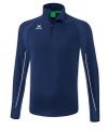 Erima Sport-Langarmshirt Liga Star Trainingstop (strapazierfähig Funktionsmaterial, Stehkragen) navyblau/weiss Herren