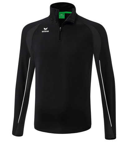 Erima Sport-Langarmshirt Liga Star Trainingstop (strapazierfähig Funktionsmaterial, Stehkragen) schwarz/weiss Jungen