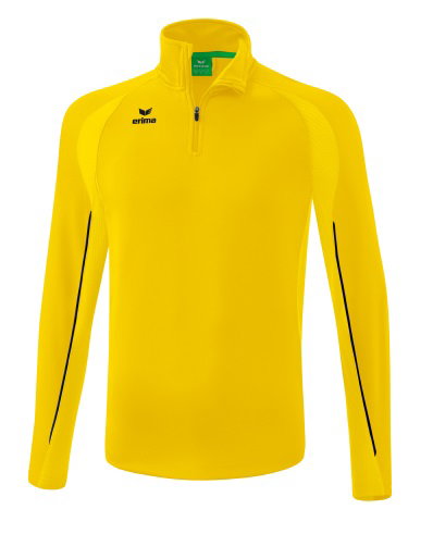 Erima Sport-Langarmshirt Liga Star Trainingstop (strapazierfähig Funktionsmaterial, Stehkragen) gelb/schwarz Herren