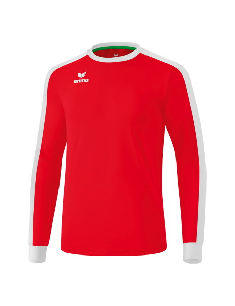 Erima Sport-Langarmshirt Trikot Retro Star (100% Polyester) rot/weiss Herren