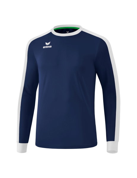 Erima Sport-Langarmshirt Trikot Retro Star (100% Polyester) navyblau/weiss Herren