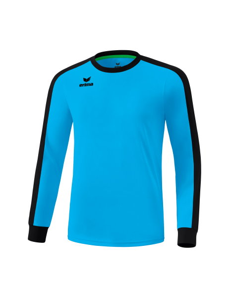 Erima Sport-Langarmshirt Trikot Retro Star (100% Polyester) curacaoblau/schwarz Herren