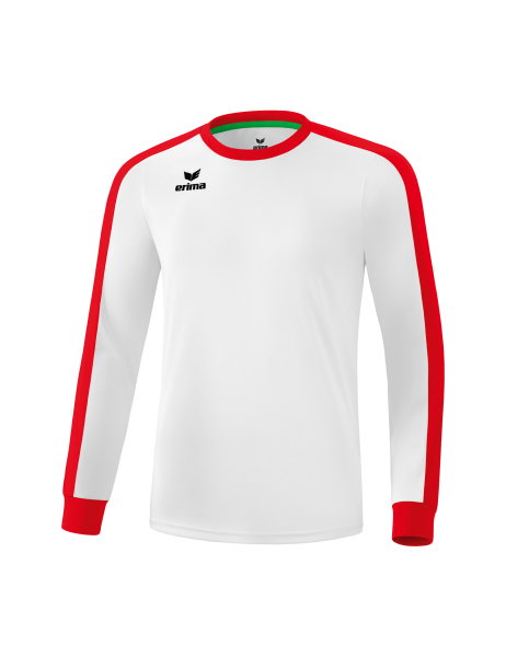 Erima Sport-Langarmshirt Trikot Retro Star (100% Polyester) weiss/rot Herren