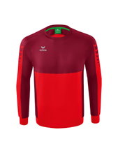 Erima Sport Long Sleeve Six Wings Sweatshirt (Cotton blend, functional) red/bordeaux Boys