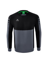 Erima Sport Long Sleeve Six Wings Sweatshirt (Cotton Blend, Functional) Grey/Black Boys