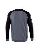 Erima Sport Long Sleeve Six Wings Sweatshirt (Cotton Blend, Functional) Grey/Black Boys