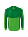 Erima Sport-Langarmshirt Six Wings Sweatshirt (Baumwollmix, funktionell) grün/smaragd Herren