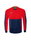 Erima Sport-Langarmshirt Six Wings Sweatshirt (Baumwollmix, funktionell) navyblau/rot Jungen