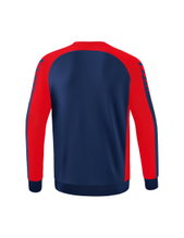 Erima Sport Long Sleeve Six Wings Sweatshirt (Cotton blend, functional) navy blue/red Men