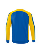 Erima Sport Long Sleeve Six Wings Sweatshirt (Cotton Blend, Functional) Navy Blue/Yellow Boys
