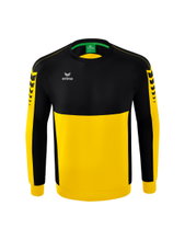 Erima Sport Long Sleeve Six Wings Sweatshirt (Cotton blend, functional) yellow/black Boys
