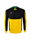 Erima Sport-Langarmshirt Six Wings Sweatshirt (Baumwollmix, funktionell) gelb/schwarz Jungen