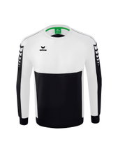Erima Sport Long Sleeve Six Wings Sweatshirt (Cotton blend, functional) black/white Men