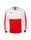 Erima Sport-Langarmshirt Six Wings Sweatshirt (Baumwollmix, funktionell) rot/weiss Jungen