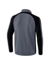 Erima Sport-Langarmshirt Six Wings Trainingstop (100% Polyester, Stehkragen, 1/2 Zip) grau/schwarz Jungen