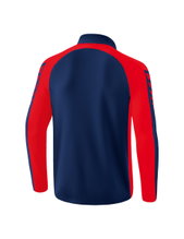Erima Sport-Langarmshirt Six Wings Trainingstop (100% Polyester, Stehkragen, 1/2 Zip) navyblau/rot Herren