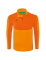 Erima Sport-Langarmshirt Six Wings Trainingstop (100% Polyester, Stehkragen, 1/2 Zip) orange Herren