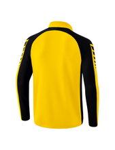 Erima Sport Long Sleeve Six Wings Training Top (100% Polyester, Stand-up Collar, 1/2 Zip) Yellow/Black Men