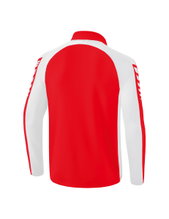 Erima Sport Long Sleeve Six Wings Training Top (100% Polyester, Stand-up Collar, 1/2 Zip) Red/White Boys