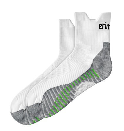 Erima Laufsocke (hoher Tragekomfort) weiss - 1 Paar