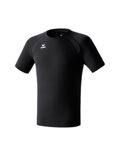Erima Sport-Tshirt Basic Performance (100% Polyester, Mesh-Einsätze) schwarz Herren