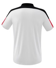 Erima Sport Polo Change (100% recycled Polyester, quick-drying functional material) white/black/red Men