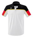 Erima Sport-Polo Change (100% rec. Polyester, schnelltrocknend Funktionsmaterial) weiss/schwarz/rot Herren