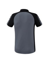 Erima Sport-Polo Six Wings (100% Polyester, schnelltrocknend, angenehmes Tragegefühl) grau/schwarz Herren