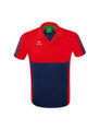 Erima Sport-Polo Six Wings (100% Polyester, schnelltrocknend, angenehmes Tragegefühl) navyblau/rot Herren