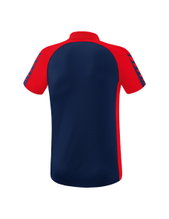 Erima Sport-Polo Six Wings (100% Polyester, schnelltrocknend, angenehmes Tragegefühl) navyblau/rot Herren