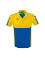 Erima Sport-Polo Six Wings (100% Polyester, schnelltrocknend, angenehmes Tragegefühl) navyblau/gelb Herren