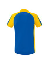 Erima Sport-Polo Six Wings (100% Polyester, schnelltrocknend, angenehmes Tragegefühl) navyblau/gelb Herren