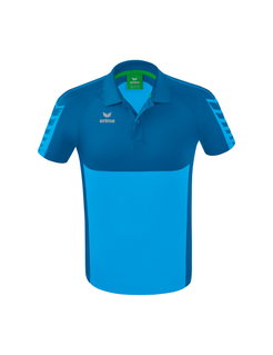 Erima Sport-Polo Six Wings (100% Polyester, quick-drying, comfortable to wear) curacao blue Men