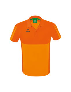 Erima Sport-Polo Six Wings (100% Polyester, quick-drying, comfortable to wear) orange Men