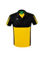 Erima Sport-Polo Six Wings (100% Polyester, schnelltrocknend, angenehmes Tragegefühl) gelb/schwarz Herren