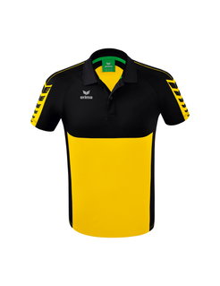 Erima Sport-Polo Six Wings (100% Polyester, quick-drying, comfortable feel) yellow/black Men