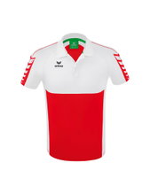 Erima Sport-Polo Six Wings (100% Polyester, quick-drying, comfortable feel) red/white Men