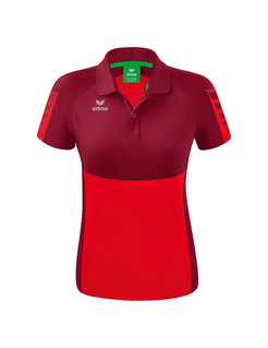 Erima Sport-Polo Six Wings (100% Polyester, tailored cut, quick-drying) red/bordeaux Women