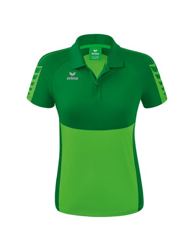 Erima Sport-Polo Six Wings (100% Polyester, taillierter Schnitt, schnelltrocknend) grün/smaragd Damen