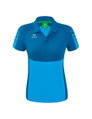 Erima Sport-Polo Six Wings (100% Polyester, taillierter Schnitt, schnelltrocknend) curacaoblau Damen