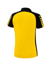 Erima Sport-Polo Six Wings (100% Polyester, tailored cut, quick-drying) yellow/black Women
