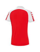 Erima Sport-Polo Six Wings (100% Polyester, taillierter Schnitt, schnelltrocknend) rot/weiss Damen
