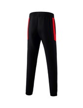 Erima Trainingshose (Präsentation) Team lang (100% Polyester, leicht, moderner schmaler Schnitt) schwarz/rot Herren